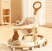 2025 nouveau modèle en plastique marcheur Anti-O-jambe Anti-renversement bébé pousser trois-en-un enfants marche multi-fonction pliable 20KG charge
