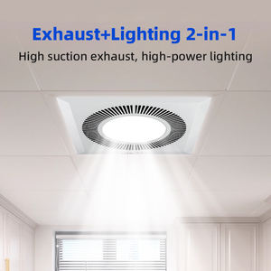 <span class=keywords><strong>Extractor</strong></span> <span class=keywords><strong>de</strong></span> <span class=keywords><strong>Aire</strong></span> Silencioso <span class=keywords><strong>de</strong></span> 40W 220V con Iluminación LED, Flujo Axial, Montaje en <span class=keywords><strong>Techo</strong></span> <span class=keywords><strong>para</strong></span> Ventilación <span class=keywords><strong>de</strong></span> Cocina, <span class=keywords><strong>Baño</strong></span> y Restaurante - Product Image 3