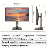 Moniteur de bureau professionnel OEM/ODM 22/24/27 pouces IPS 1K 16:9 144Hz avec interface DP