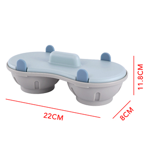 माँ का दिन 2-गुहा माइक्रोवेव अंडे कुकर-इको-फ्रेंडली पीप सामग्री पोर्टेबल 2-भाग पूच्ड अंडे निर्माता त्वरित आसान उपकरण - Product Image 6