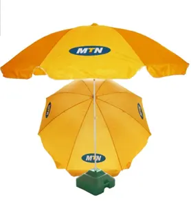 户外沙滩伞促销定制标志印花遮阳伞市场伞定制包装简约弹力牛津