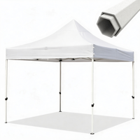 Tente de salon pliable 3x3 10x10, résistante au vent et à l'eau, en polyester, avec structure hexagonale en acier, ignifuge, pour usage commercial
