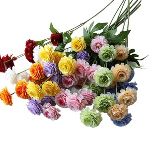 Fleurs de pivoine artificielles, branche unique, en soie polyester, pour décoration de mariage, fournitures florales, décorations de festival - Product Image 1
