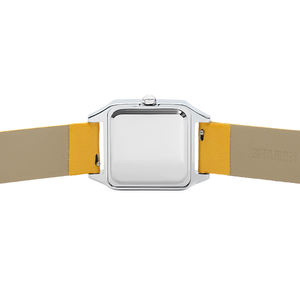 BEWELL นาฬิกาข้อมือเสน่ห์ฉบับจํากัดรุ่นล่าสุดพร้อมสายหนังมังสวิรัติทรงสี่เหลี่ยมพร้อมการเคลื่อนไหวของญี่ปุ่น - Product Image 5