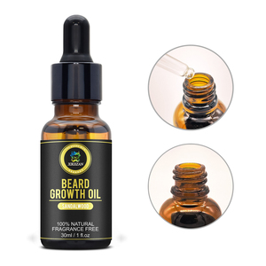 Vente en gros Kit d'huile de croissance <span class=keywords><strong>pour</strong></span> barbe et <span class=keywords><strong>moustache</strong></span> Huile de barbe San chanvre bois de santal personnalisée avec huile d'argan Vitamine E - Product Image 6