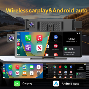 8.9インチ双方向2K IPSダッシュカムDVR GPSナビゲーションワイヤレスカープレイ<span class=keywords><strong>Bluetooth</strong></span> AirPlayビデオレコーダーカーステレオミラーリンク - Product Image 5