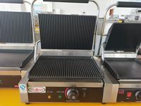 Mini-friteuse électrique professionnelle à tête unique en acier inoxydable, facile à nettoyer, entièrement plate
