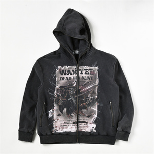 Sweat à capuche pour homme poids lourd 460 coton 100% g, lavage à l'acide, fabricant surdimensionné, sweats à capuche unisexes pour homme - Product Image 3