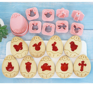 Moules à biscuits œufs de Pâques, <span class=keywords><strong>emporte</strong></span>-pièces, moules à gâteaux, moules à biscuits fourrés à la crème et à la <span class=keywords><strong>confiture</strong></span>, emballage en boîte - Product Image 1