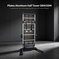 MJD-W58 Nouveau Reformer Pilates Semi-élevé Multifonctionnel en Aluminium, Équipement Professionnel d'Entraînement de Pilates