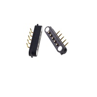 Pitch 2.54mm Single Row High Power 2A Magnet Charge Connector Mating Usb Cable Customized 5 Pin Magnetic Connector