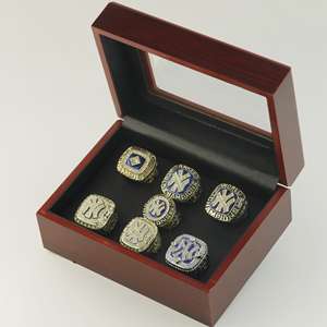 New York Yankees Hoge Kwaliteit Mode Ringen 7 Honkbal Kampioenschap Edelsteen Ringen Per Set Belangrijkste Materiaal Legering - Product Image 5