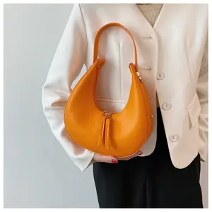 2023 नई फैशन नारंगी शाकाहारी पर्स आवारा हैंडबैग महिलाओं के बैग आवारा रंगीन अंडरआर्म कंधे बैग के लिए लड़कियों देवियों