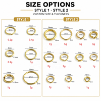 Cincin Loncat Kuningan Padat Tanpa Lapisan untuk Perhiasan, Sambungan Rantai Liontin, Pembuatan Perhiasan, Rantai Logam, DIY