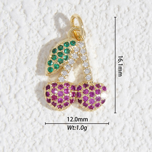 Heart-Shaped Pendant 14.7mm X 15.4mm Gold Plated Red Resin For Necklace Making Jewelry Findings - Product Image 2