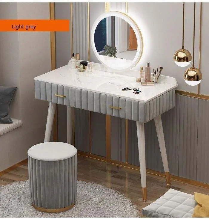 SZT-11 Dressing table bedroom modern master bedroom new Nordic desk locker integrated makeup mirror table