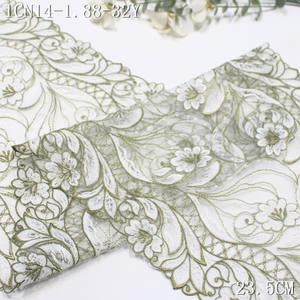 Pizzo <span class=keywords><strong>Ricamato</strong></span> Bicolore a Fiori 23cm, Morbido <span class=keywords><strong>Tulle</strong></span> Giallo e <span class=keywords><strong>Bianco</strong></span>, Bordatura in Pizzo <span class=keywords><strong>Ricamato</strong></span> per Abiti da Donna e Accessori Lingerie - Product Image 6