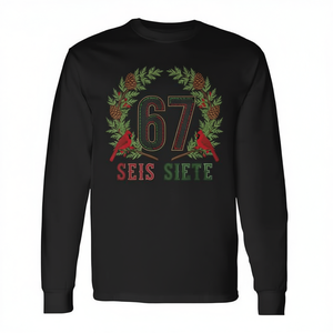 เสื้อยืดแขนยาวลายมีมคริสต์มาส 67 ซีส์ เซียเต้ ซิกซ์ เซเว่น - Product Image 2