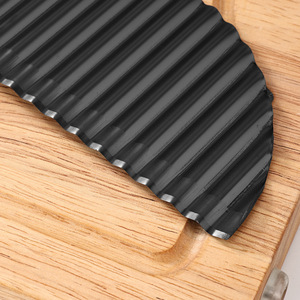 سكين تقطيع البطاطس اليدوي الجديد الأكثر مبيعًا من الفولاذ المقاوم للصدأ، أداة تقطيع متموجة، سكين مسنن لتقطيع السلطة - Product Image 6