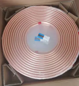 Tubos de bobina de cobre puro 1/4 ''3/8'' 1/2 ''3/4'' para aire acondicionado y refrigeración Tubos de bobina de cobre de alta calidad
