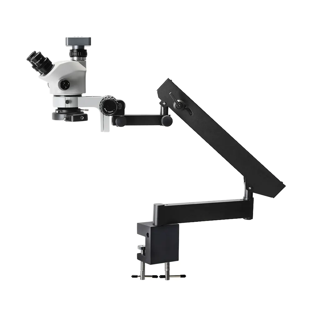 実際の写真3.5X-90X Simul-48MPデジタルカメラを備えた焦点関節ズームステレオ顕微鏡