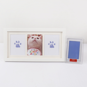 Pet Paw in mực Watermark rắn gỗ khung ảnh lưu niệm 2025 phổ biến nhiều Màu khung ảnh - Product Image 6