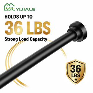 YIJIALE Source OEM/ODM <span class=keywords><strong>Barre</strong></span> <span class=keywords><strong>de</strong></span> <span class=keywords><strong>rideau</strong></span> <span class=keywords><strong>de</strong></span> <span class=keywords><strong>douche</strong></span> <span class=keywords><strong>extensible</strong></span> en acier au carbone robuste <span class=keywords><strong>de</strong></span> 35,43 à 62,99 pouces <span class=keywords><strong>pour</strong></span> salle <span class=keywords><strong>de</strong></span> bain - Product Image 1