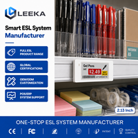 Etiqueta Electrónica para Estantes LEEKA ESL de 2.13 Pulgadas, 4 Colores, Ultrafina, de Alta Resolución para Tiendas