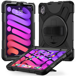 Custodia Robusta Antiurto con Supporto per Tablet <span class=keywords><strong>iPad</strong></span> <span class=keywords><strong>Mini</strong></span> <span class=keywords><strong>6</strong></span> <span class=keywords><strong>Mini</strong></span> 7 A17 Pro con Tracolla e Fascia da Polso - Product Image 4