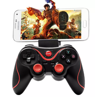 Gamepad Pengendali Game Seluler Joystick Nirkabel, Kontroler Game Genggam untuk PS3/Android/IOS/PC/TV