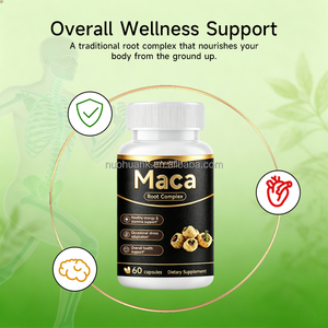 Cápsulas de Complejo de Raíz de Maca, Suplemento Herbal, Energía Saludable, Apoyo a la Resistencia, Adaptación al Estrés Ocasional, Suplemento Dietético para Adultos - Product Image 4