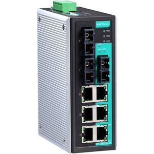 Moxa สวิตช์อีเธอร์เน็ต8พอร์ตแบบไม่มีการจัดการรางดิน EDS-309-3M-SC 24V iee 802.3 - Product Image 1