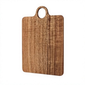 Planche à découper en bois d'acacia véritable avec poignée, durable, écologique, compatible lave-vaisselle, durable, non toxique - Product Image 1