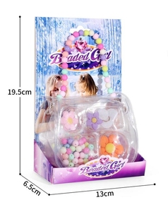 2 in 1 Handtasche Umhängetasche Mädchen spielen Haus Perlen DIY Perlen <span class=keywords><strong>Cooka</strong></span> handgemachte Schmucks cha tulle Eis Schnee Farbe Kunststoff Material - Product Image 4