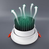 Downlight encastré LED COB moderne anti-éblouissement IP44 pour la maison et le bureau