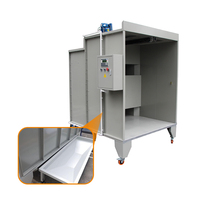 Ensemble complet de machine de sablage et de système de peinture en poudre pour la finition de surface des jantes en alliage