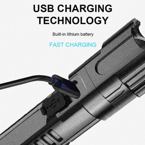 Đèn pin <span class=keywords><strong>mini</strong></span> điện <span class=keywords><strong>Torch</strong></span> xách tay LED USB có thể sạc lại đèn pin LED Spotlight <span class=keywords><strong>Torch</strong></span> với kính thiên văn zoom - Product Image 4