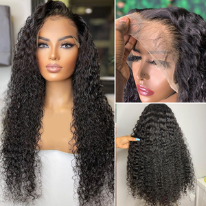 วิกผมลูกไม้แบบเต็มศีรษะ Water Wave Glueless Full HD Lace Frontal Wig <span class=keywords><strong>ผม</strong></span>แท้จากอินเดียแบบไม่ผ่านการแปรรูป  จัดเรียงเกล็ดผม  วิกผมลูกไม้ด้านหน้าแบบเวียดนาม - Product Image 2