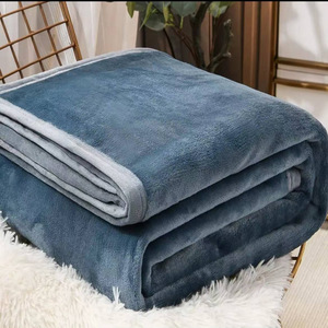 100% Polyester Siêu Mềm Flannel Lông Cừu Ném Chăn Chất Lượng Cao Màu Rắn Kích Thước Lớn Không Dệt Bộ Đồ Giường Cho Nhà Dệt Kim - Product Image 5
