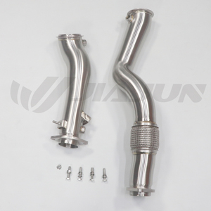 2021-2024 BMW M3 M4 G80 g82 SS304 dòng chảy cao bằng thép không gỉ ống xả downpipe với tiêu đề thẳng s55b30a tương thích - Product Image 3