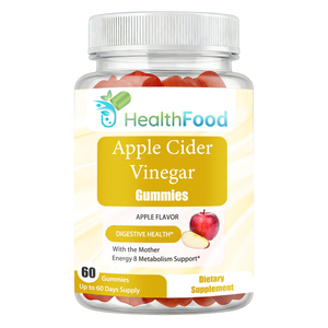 Gummies de Vinaigre de Cidre de Pomme de Haute Qualité avec du Sodium pour la Santé Digestive et une Détoxification Douce – Complément Alimentaire - Product Image 1
