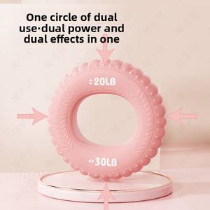 Cincin pegangan tangan latihan rehabilitasi silikon, perangkat pijat latihan rehabilitasi ganda untuk Olahraga & Hiburan - Product Image 4