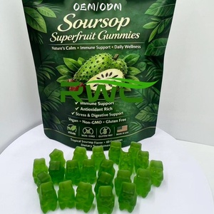 Caramelle Gommose Extra Forte al Graviola (Soursop) con Estratto di Foglie, Zinco e Vitamina <span class=keywords><strong>C</strong></span> – Supporto Immunitario e Digestivo, Senza Glutine - Product Image 5