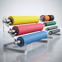 Rouleaux en caoutchouc avec revêtement personnalisé par le fabricant, rouleaux résistants à l'ozone et à la chaleur, applications industrielles, y compris les rouleaux