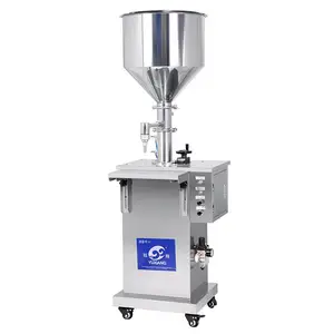 Semi Automatic Table Top Piston Honey Liquid Vacuum Filling Machine