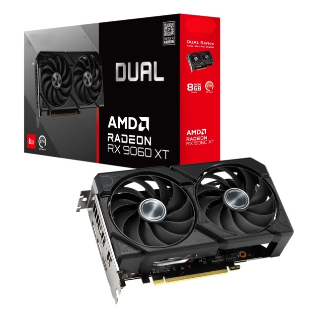 2025 New AS US DUAL Gaming Radeon RX 9060 XT 8GB GDDR6 AMD