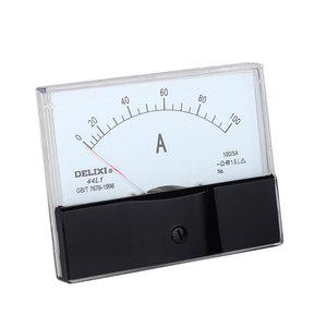 Compteurs de panneau AC de type pointeur Delixi 44L1-A, ampèremètre et voltmètre avec capacité de mesure de 50A 75A 100A 200A 450V - Product Image 1