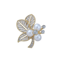 Broche arbre de vie personnalisée femme Anti-lumière boucle fixe incrusté strass perle Simple perle Corsage broche