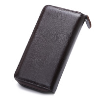 Dompet Wanita Kulit Asli Mewah 3 Lipat RFID Tempat Kartu Ponsel Dompet Koin Wanita Desainer Penutup Paspor Modis