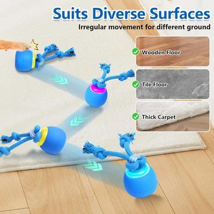 Jouet pour <span class=keywords><strong>chien</strong></span> en <span class=keywords><strong>plastique</strong></span> rechargeable interactif activé par le toucher, <span class=keywords><strong>balle</strong></span> en caoutchouc active qui roule pour les chiots et les chiens de taille moyenne - Product Image 6